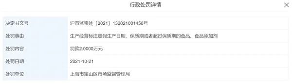 海底捞豆花过期被罚款2万元