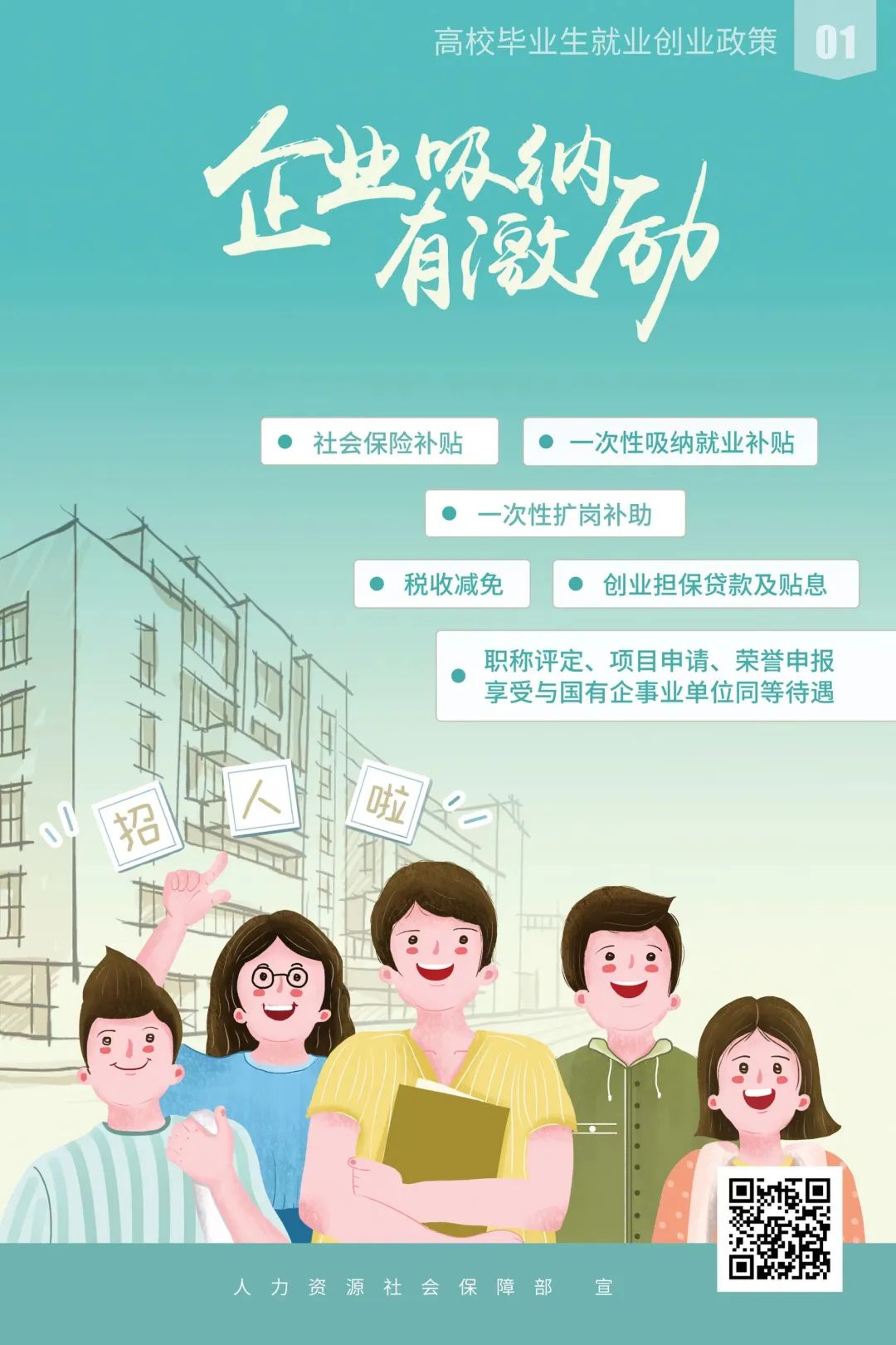 大学生就业海报图片